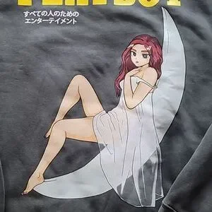 PLAYBOY | Shirts | Playboy Cute Anime Waifu Gray Grey